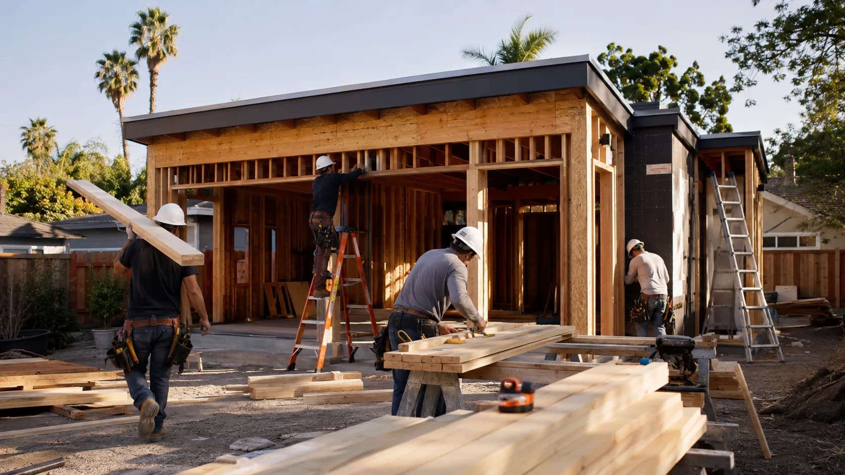 Ethos Building Group crew on a South Bay job site