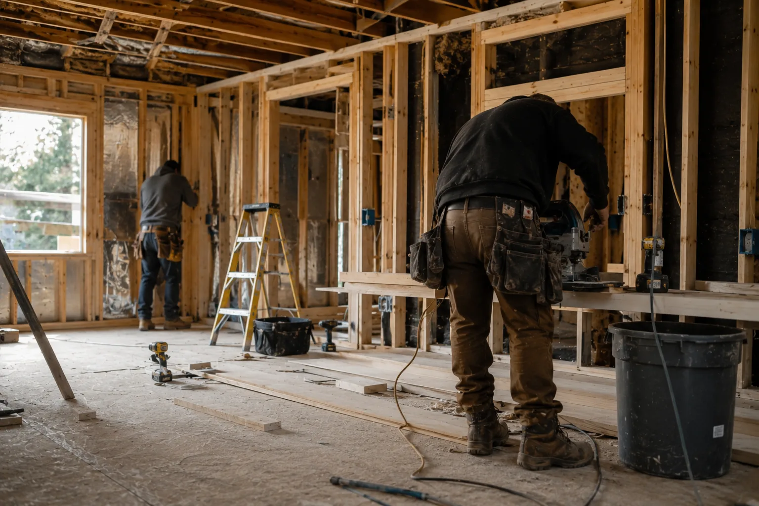 Ethos crew working indoors